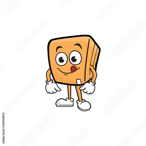 box character cartoon mascot vector