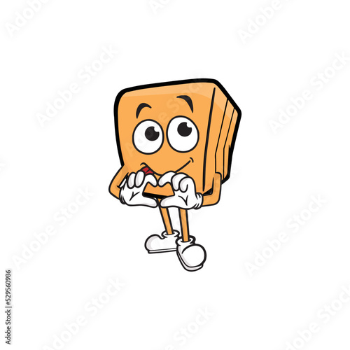 box character cartoon mascot vector