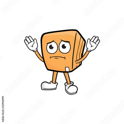 box character cartoon mascot vector