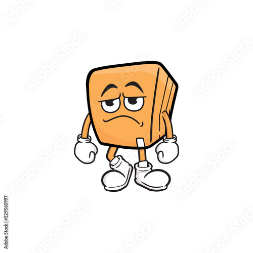 box character cartoon mascot vector