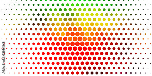 Light Multicolor vector background with circles.