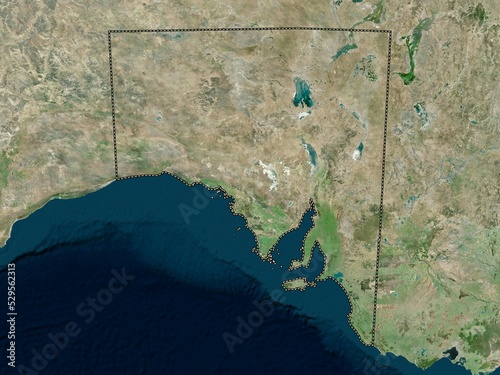 South Australia, Australia. High-res satellite. No legend photo