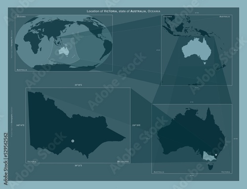 Victoria  Australia. Described location diagram