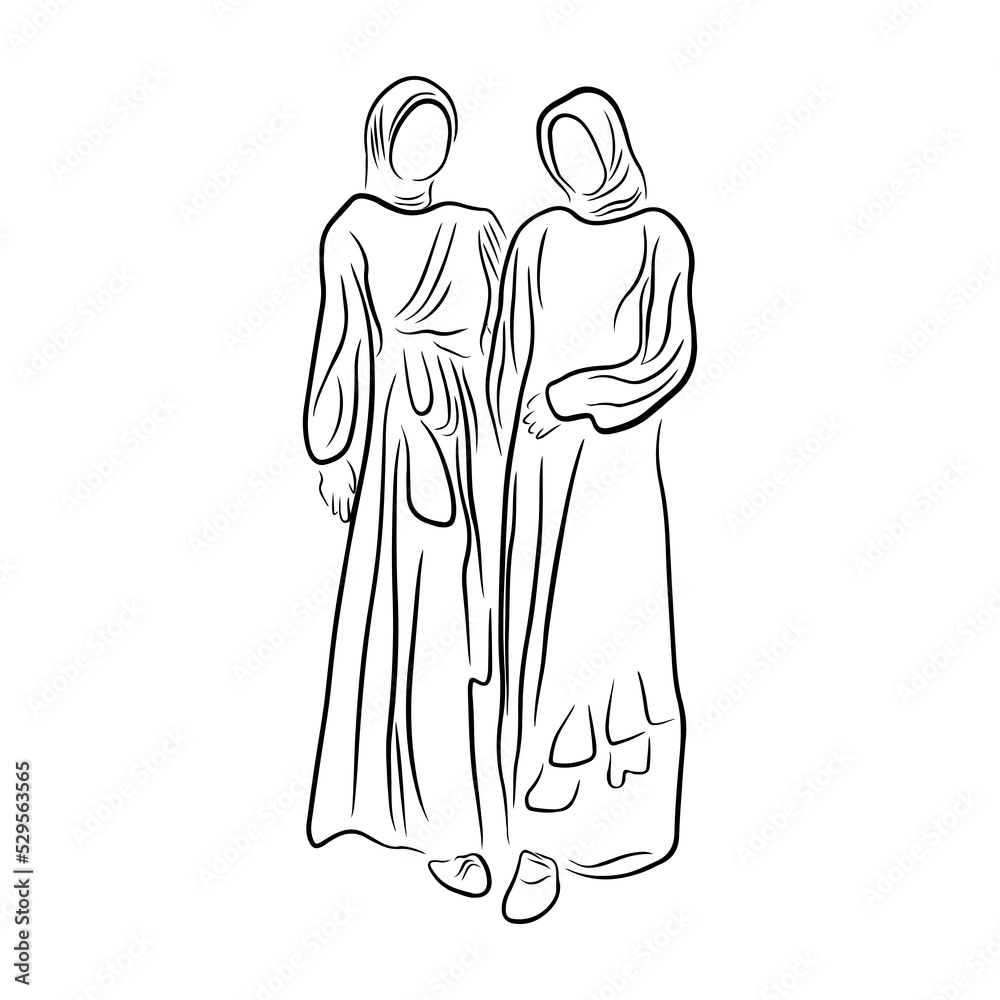 Woman pose line art style Woman pose line art style