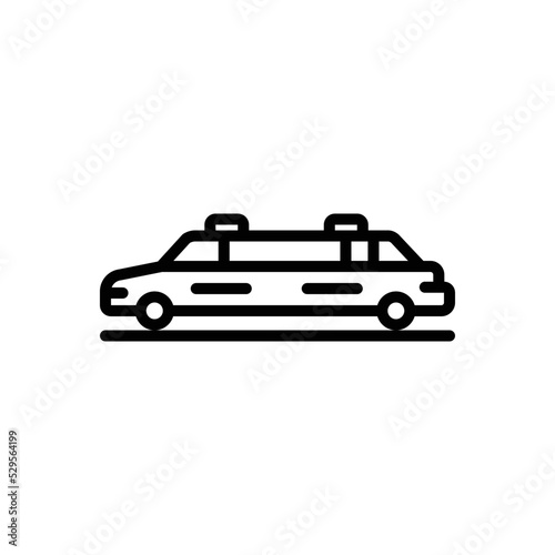 Black line icon for luxury