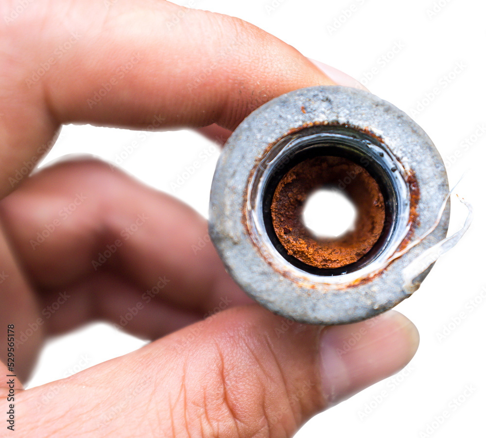 Embolism A pipe clogged with sediment rust. png photo with
