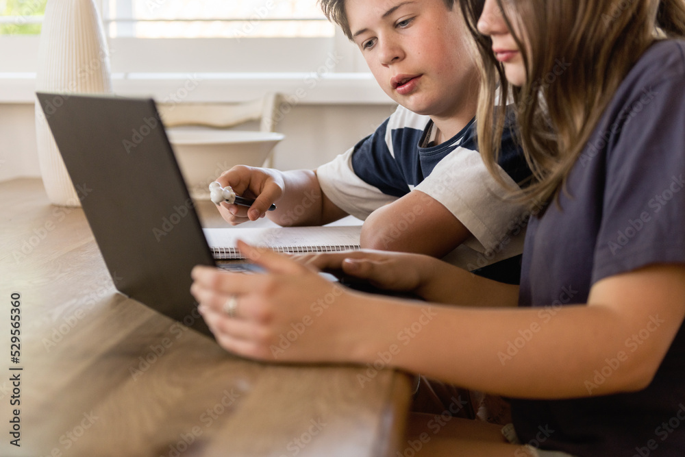 students using computer to do homework students using computer to do homework