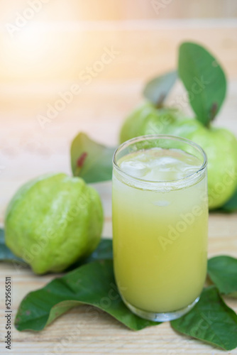 Guava juice, Guava water with Guava fruit, high Vitamin C, green drink