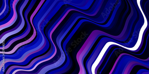 Dark Pink  Blue vector background with lines.