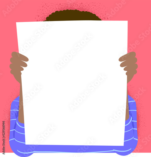 Face Covered Hand Hold Blan...
