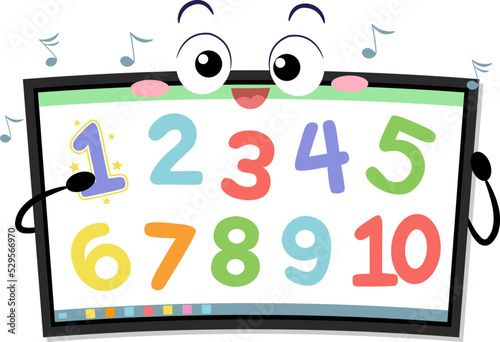 Interactive Mascot Nursery Rhymes Illustration