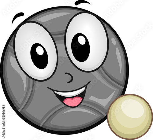 Mascot Boules Illustration
