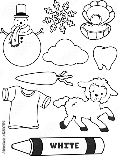 Color White Coloring Book I...