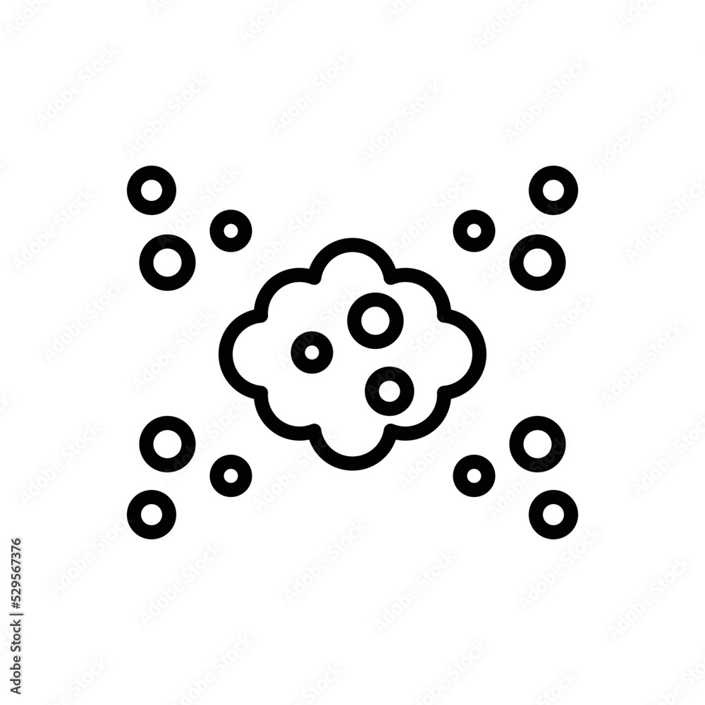 Black line icon for particles Black line icon for particles