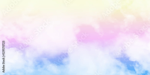 Cloud and sky with a pastel colored background. beauty smooth abstract sweet pastel cloudy on sky