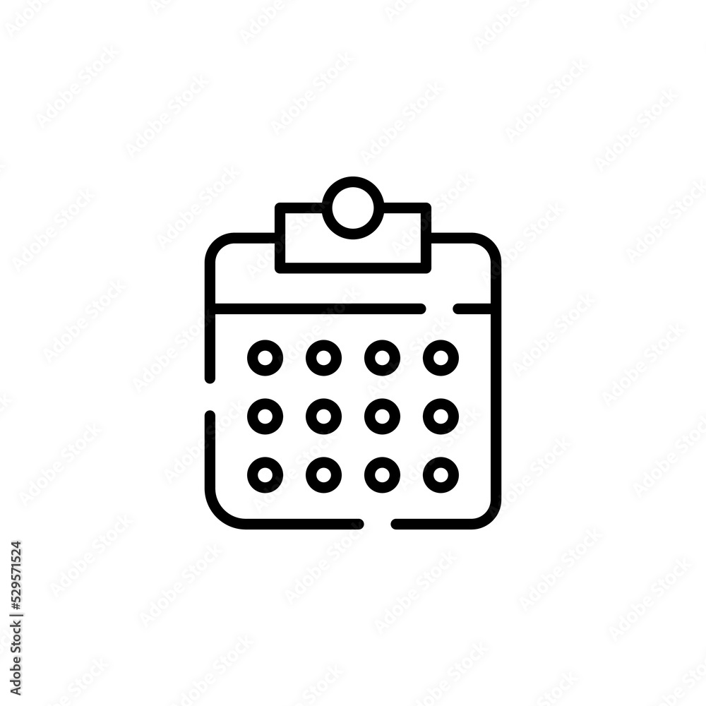 Calendar, Schedule, Date Dotted Line Icon Vector Illustration Logo Template. Suitable For Many Purposes. Calendar, Schedule, Date Dotted Line Icon Vector Illustration Logo Template. Suitable For Many Purposes.