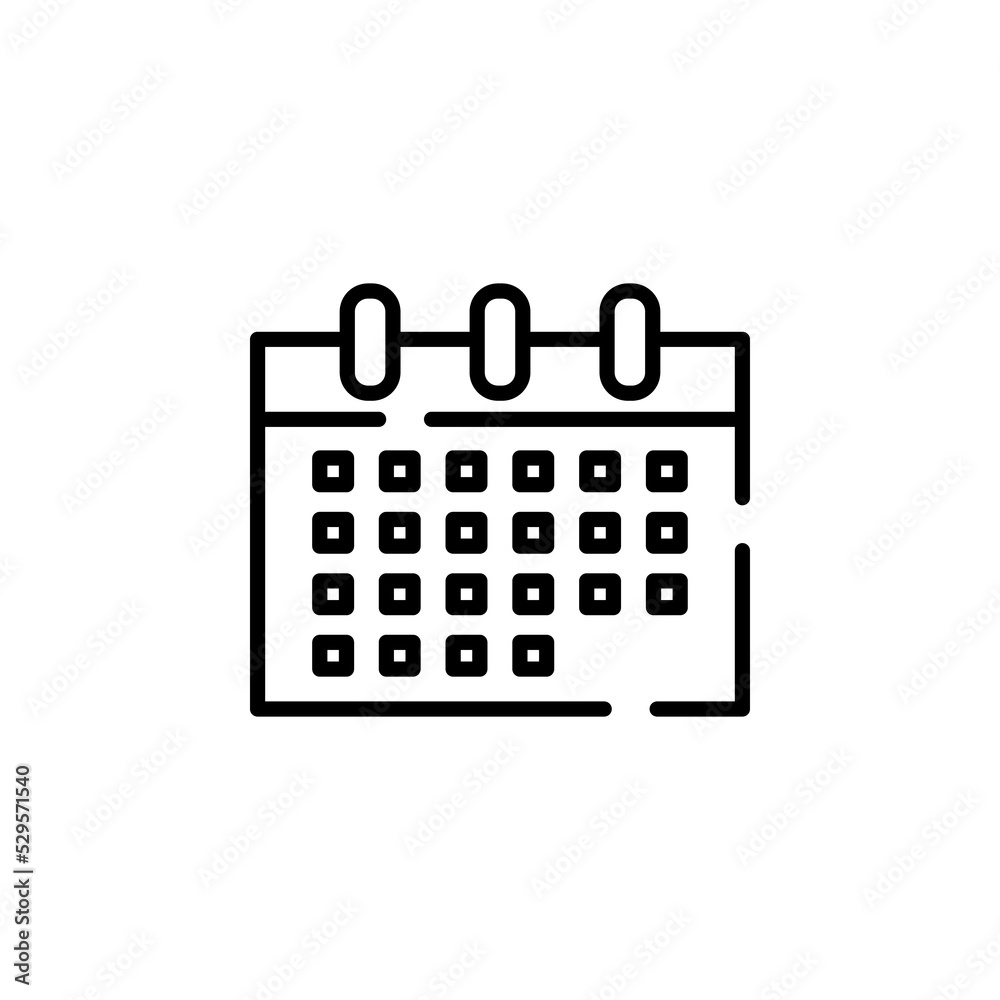 Calendar, Schedule, Date Dotted Line Icon Vector Illustration Logo Template. Suitable For Many Purposes. Calendar, Schedule, Date Dotted Line Icon Vector Illustration Logo Template. Suitable For Many Purposes.