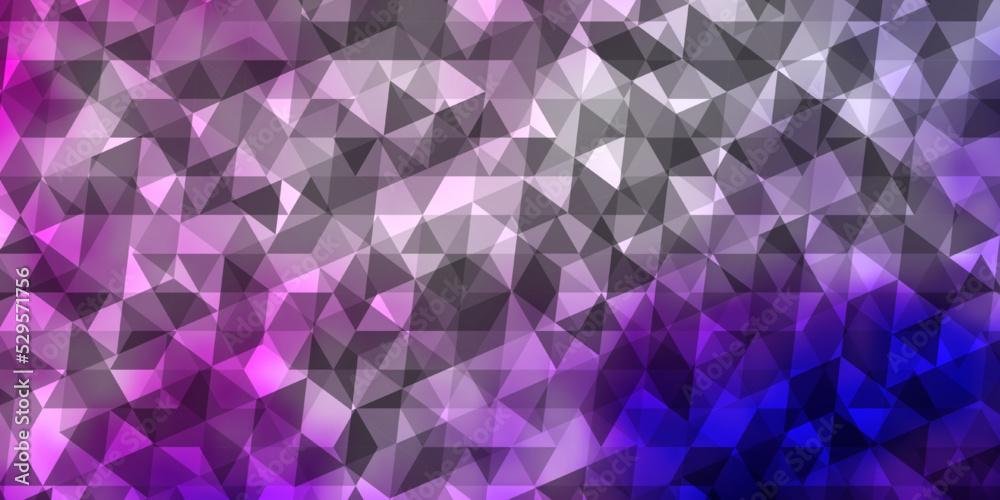 Light Purple, Pink vector background with triangles. Light Purple, Pink vector background with triangles.