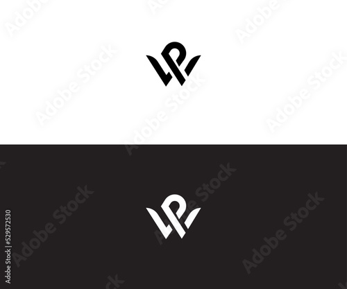 WP, PW initial logo monogram designs modern vector templates