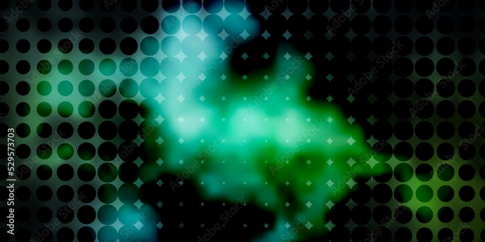 Light Blue, Green vector template with circles.