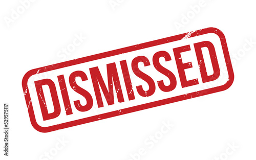 Dismissed Rubber Stamp Seal Vector