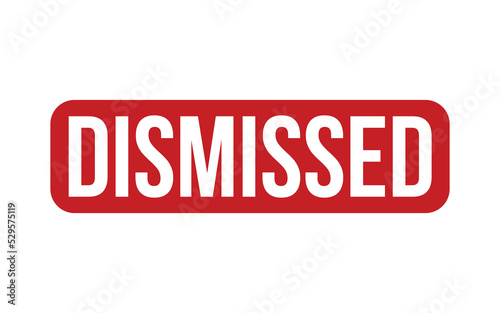 Dismissed Rubber Stamp Seal Vector