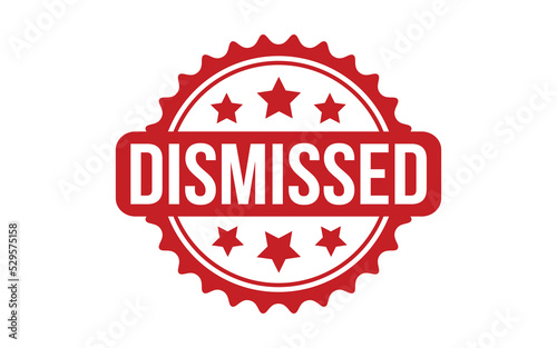 Dismissed Rubber Stamp Seal Vector