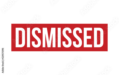 Dismissed Rubber Stamp Seal Vector