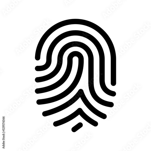 Fingerprint Icon Vector Symbol Design Illustration