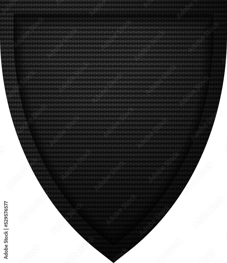 Metal shield with dark black Geometric grid carbon fiber texture background Metal shield with dark black Geometric grid carbon fiber texture background