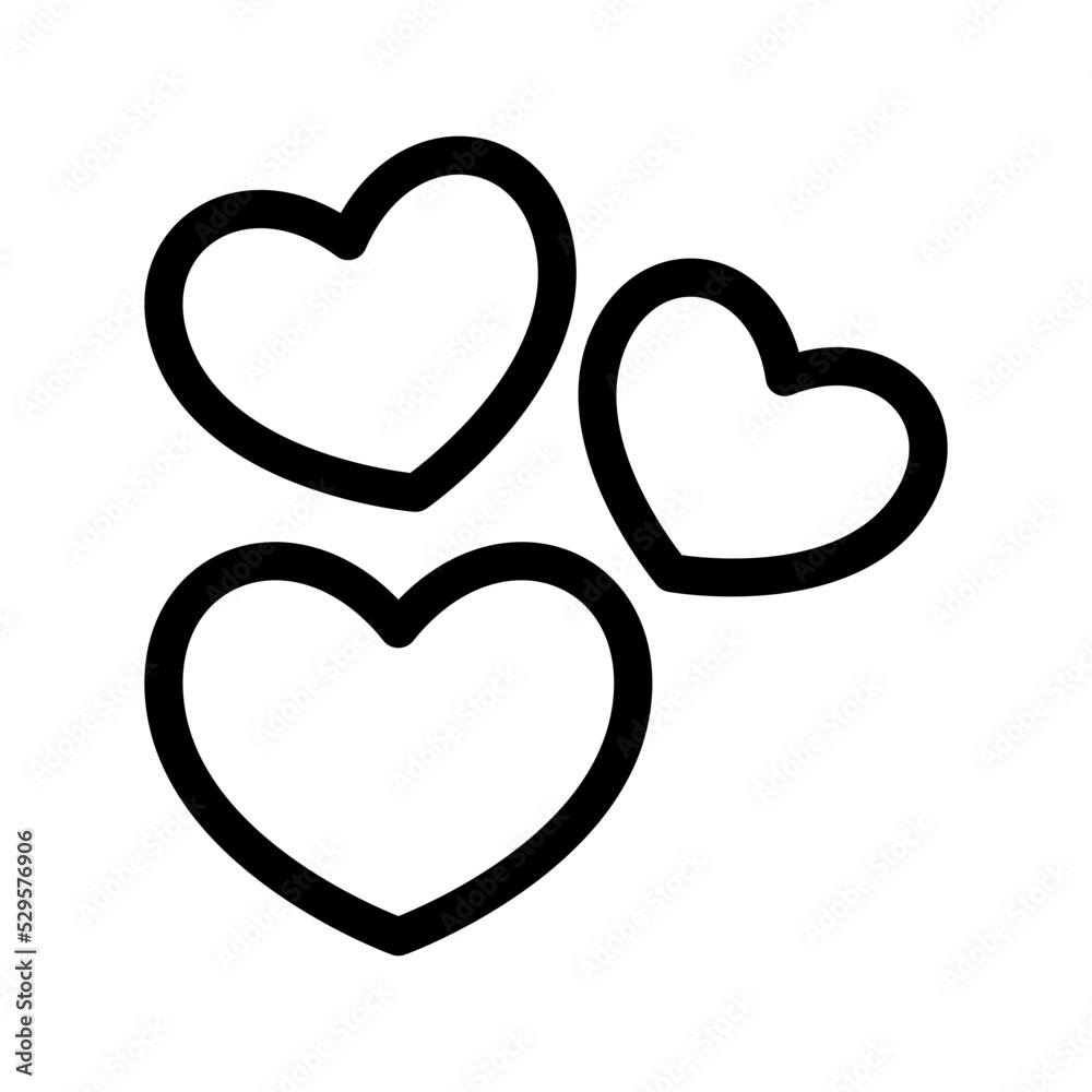Hearts Icon Vector Symbol Design Illustration Hearts Icon Vector Symbol Design Illustration