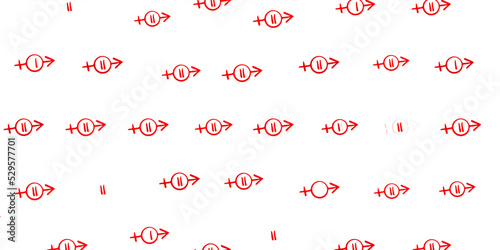 Dark Red vector texture with women rights symbols.