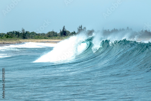 Breaking wave in Whiskey Point Sri Lanka