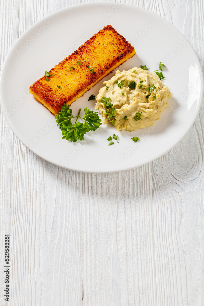 creamed salt cod fluffy pate with toasted polenta creamed salt cod fluffy pate with toasted polenta