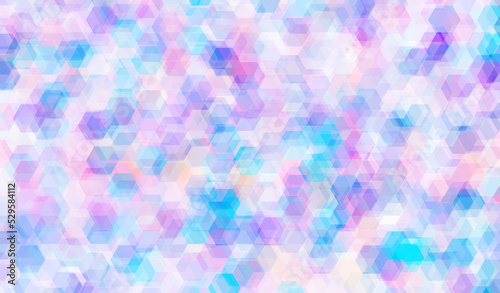 Abstract mosaic background, pink blue hexagonal shape