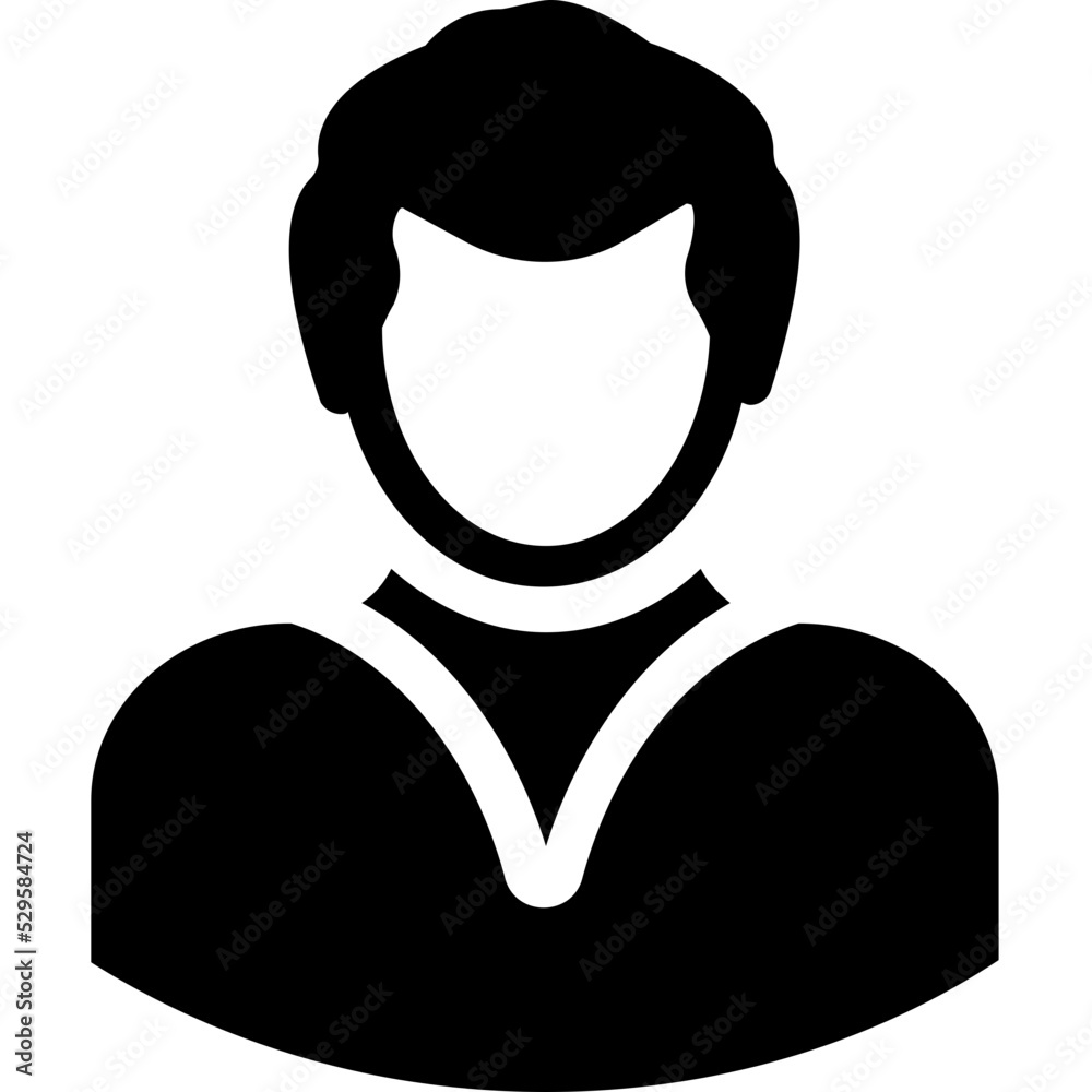 Obraz premium Young Boy Vector Icon 