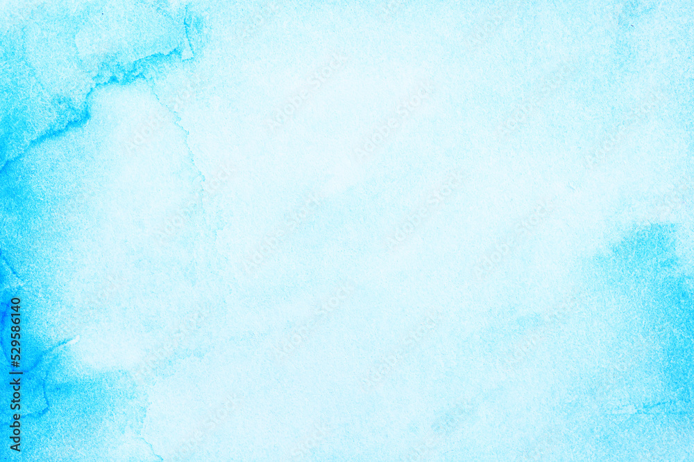 blue watercolor background paper texture vignetting frame