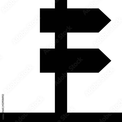 Signpost Vector Icon