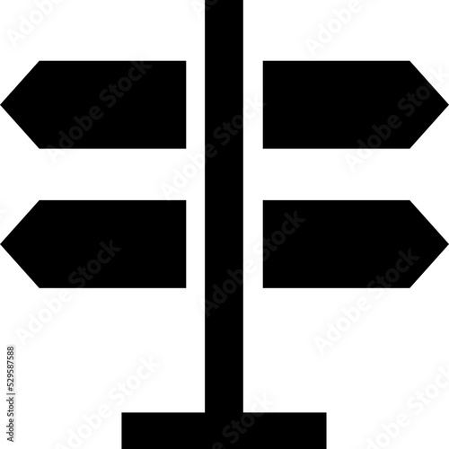 Signpost Vector Icon