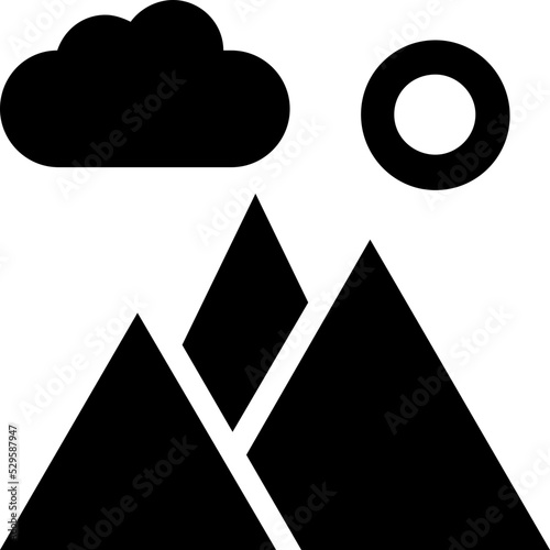 Mountain Vector Icon
