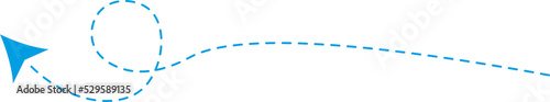 Dashed Line Arrow