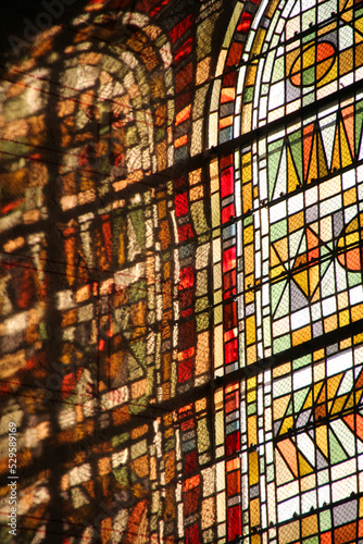 Obraz na płótnie Stained glass background w salonie