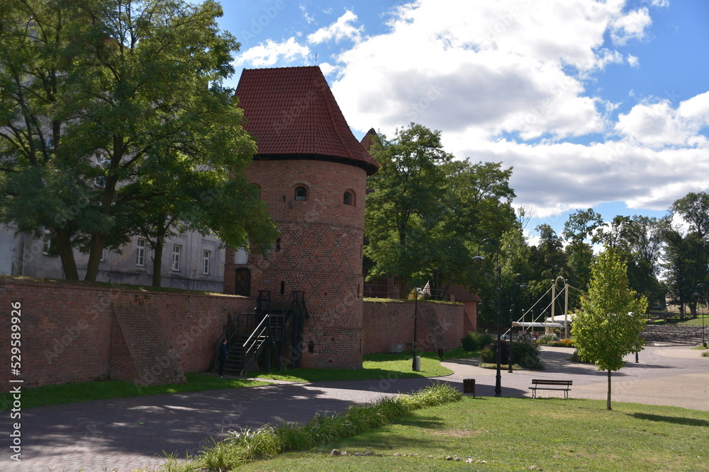 Braniewo, miasto, na, Warmii, zabytki, atrakcje, architektura, Stock