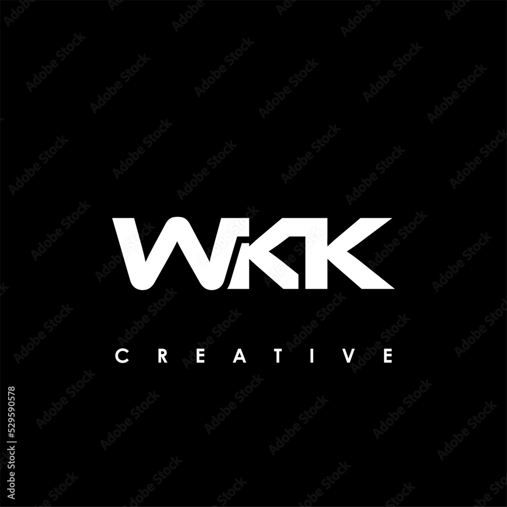WKK Letter Initial Logo Design Template Vector Illustration