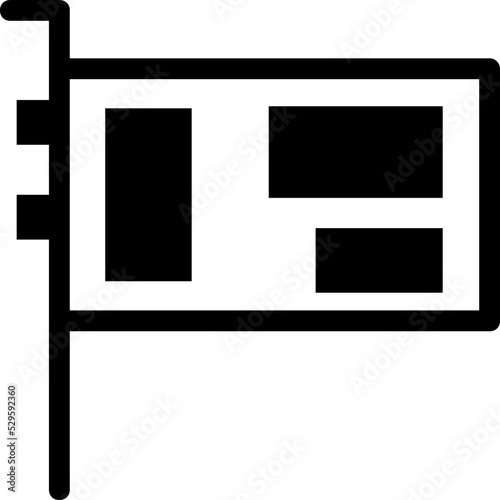 Lan Card Vector Icon