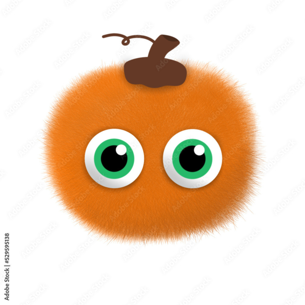Fototapeta premium Halloween Pumpkin Furry.