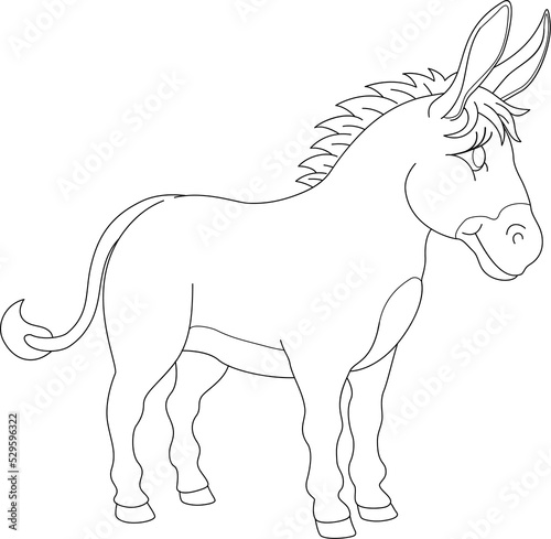 Donkey Animal Cartoon Chara...