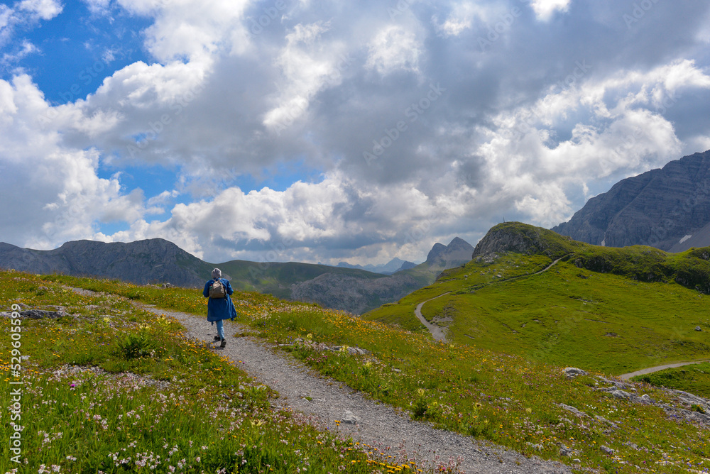 Der Geoweg am Rüfikopf in den Lechtaler Alpen, Österreich  