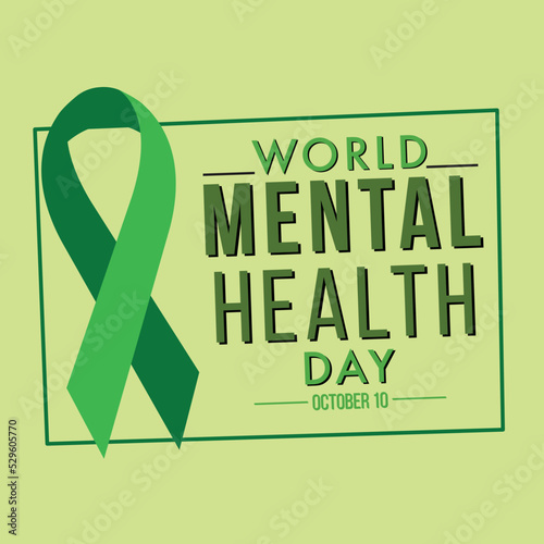 World Mental Health Day vector design for adobe illustrator.