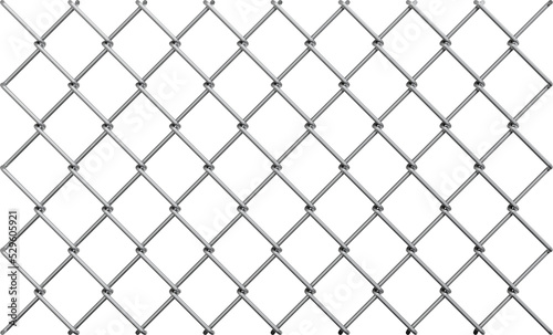 Metal chain link fences - Png Transparent 3D Image